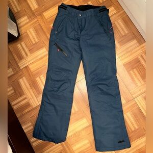 Girls Blue and Pink Snow Pants